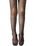 Medias Malla Red Brillante Diamantes Fiesta Disfraz Niña 3 Piezas