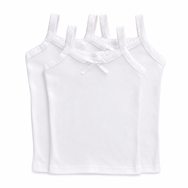 3 Pzs. Camiseta Tirante Delgado con Moño Niña - Don Calcetín