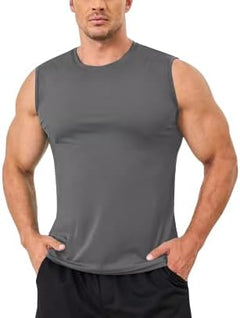 Camiseta Deportiva Fit Sin Manga Algodón Orgánico Gym Casual