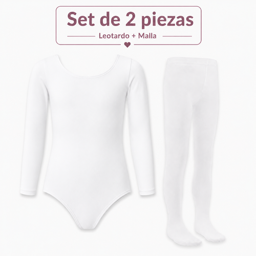 Leotardo Manga Larga Seamless + Malla Nylon by Don Calcetín