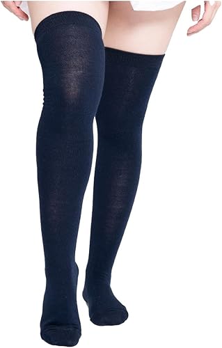 Calceta Larga Medieta Lisa Algodón Varios Colores Fashion 3 Piezas