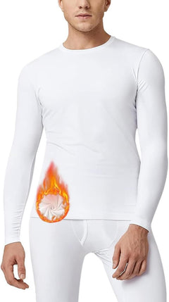 Playera Térmica Manga Larga Hombre Afelpada Caliente