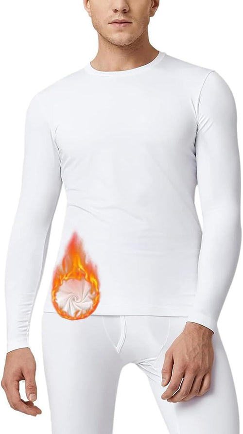 Playera Térmica Manga Larga Hombre Afelpada Caliente