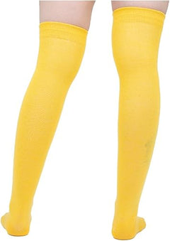Calceta Larga Medieta Lisa Algodón Varios Colores Fashion 3 Piezas