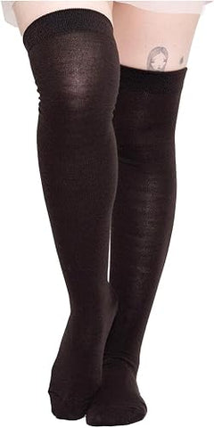Calceta Larga Medieta Lisa Algodón Varios Colores Fashion 3 Piezas