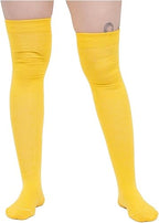 Calceta Larga Medieta Lisa Algodón Varios Colores Fashion 3 Piezas