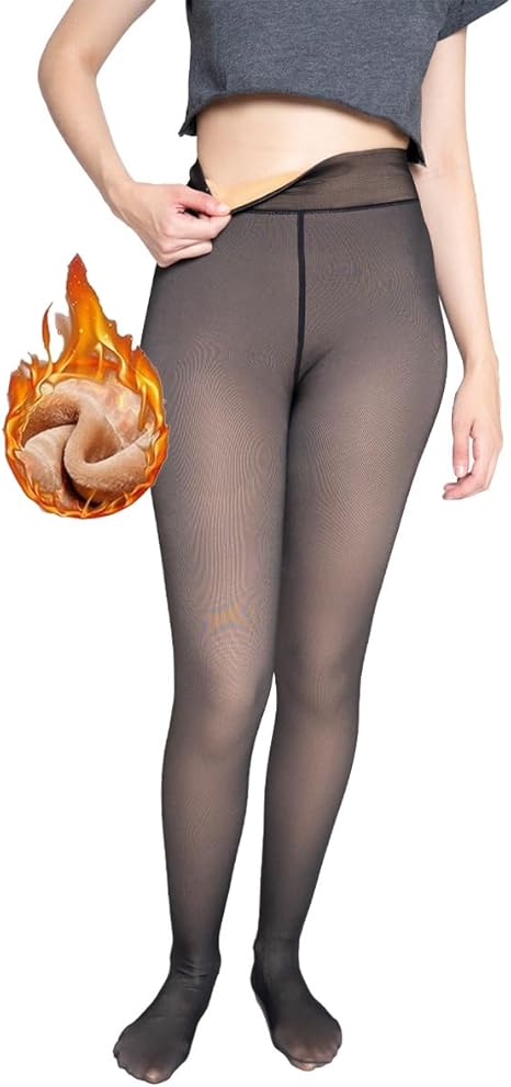 Malla Media Térmica Mujer Forro Polar Afelpado Caliente 3 Piezas