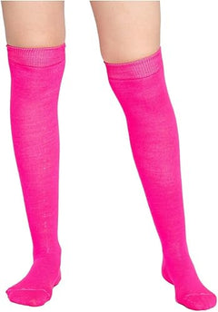 Calceta Larga Medieta Lisa Algodón Varios Colores Fashion 3 Piezas