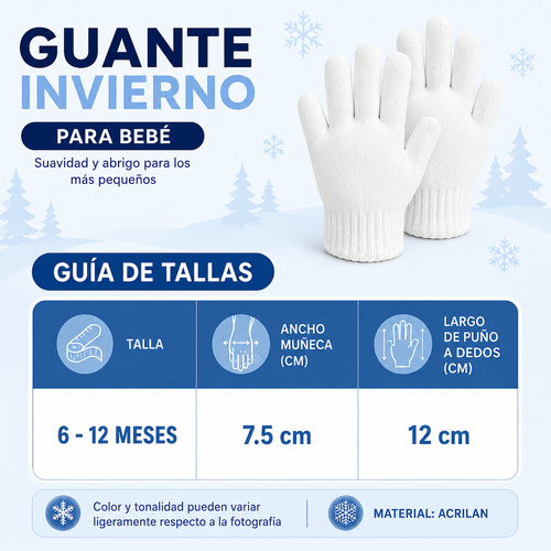3 Pares Guantes de Invierno para Bebé by Don Calcetín