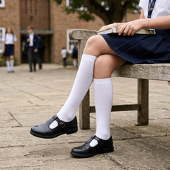 6 Pares Calceta Escolar Algodón Predilecta Niña - Don Calcetín
