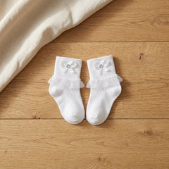 6 Pares Calceta Tobillera Con Encaje Bebe - Don Calcetín