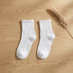 6 Pares Calceta Tobillera Escolar Liso Niña - Don Calcetín