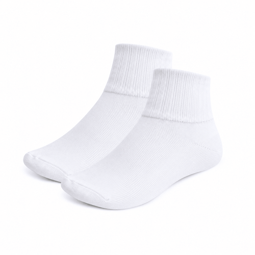 6 Pares Calceta Tobillera Escolar Liso Niña - Don Calcetín