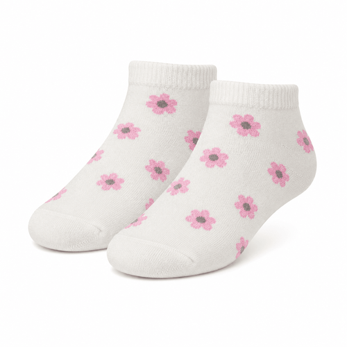 6 Pares Calceta Tobillera Estampado Variado Niña - Don Calcetín