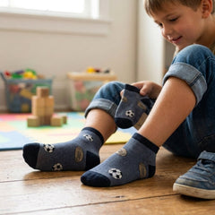 6 Pares Calceta Tobillera Estampado Variado Niño - Don Calcetín