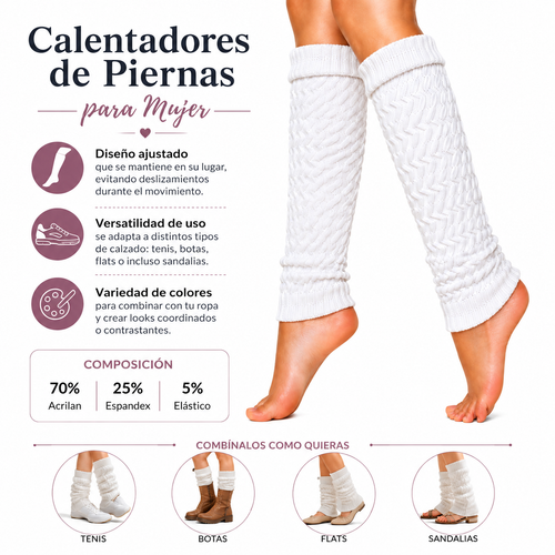 Calentadores Para Piernas Mujer by Don Calcetín
