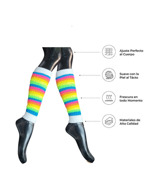 Calentador Piernas Mujer Algodón Suave Invierno Frio 3 Pares