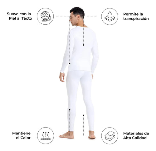 Conjunto De Ropa Interior Térmica Hombre Caliente Cómoda 2 Conjuntos