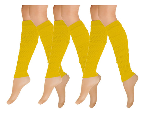 Calentador Piernas Mujer Algodón Suave Invierno Frio 6 Pares