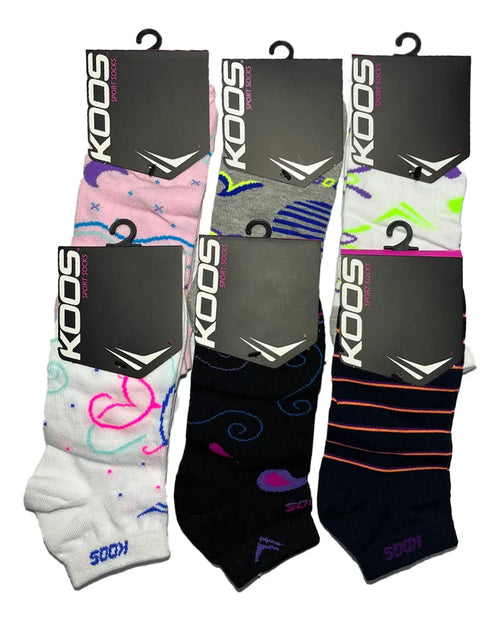 Tin Calcetin Deportivo Mujer Algodón Alta Calidad 6 Pares