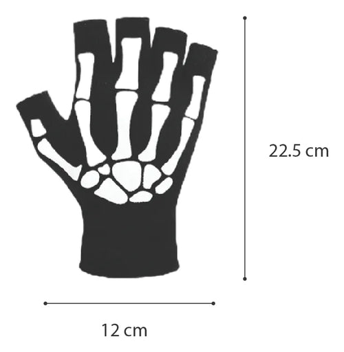 3 Pares Guantes De Esqueleto Hombre Halloween Disfraz