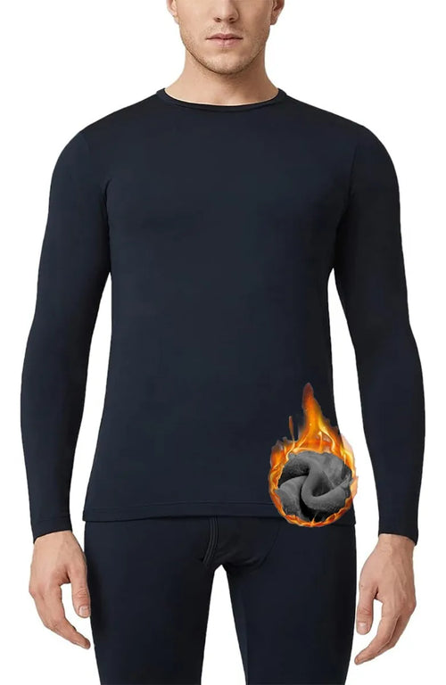 Playera Térmica Manga Larga Hombre Afelpada Caliente 3 Piezas