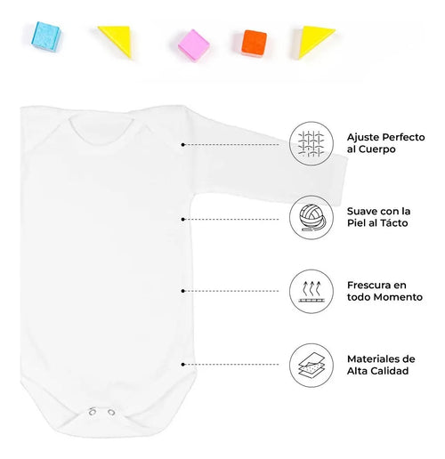 Pañalero Mameluco Bebé Cuello Redondo Algodón Suave 6pzs
