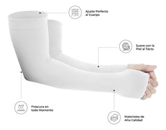 Mangas Protectoras Algodón Suave Compresión Para Brazos 3 Pares