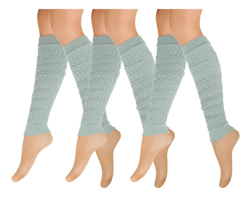 Calentador Piernas Mujer Algodón Suave Invierno Frio 6 Pares