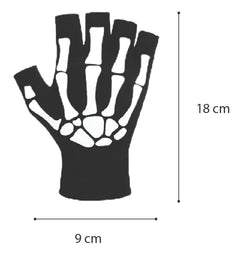 3 Pares Guantes De Esqueleto Mujer Halloween Disfraz