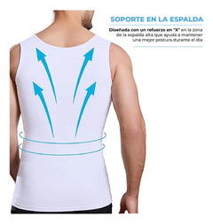 Camiseta Interior Hombre - Control de Postura Soporte Lumbar