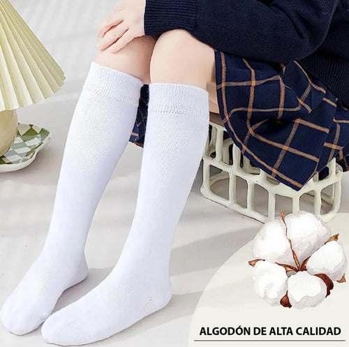 Calceta Escolar Camila Niña Algodón Calidad Suaves 12 Pares