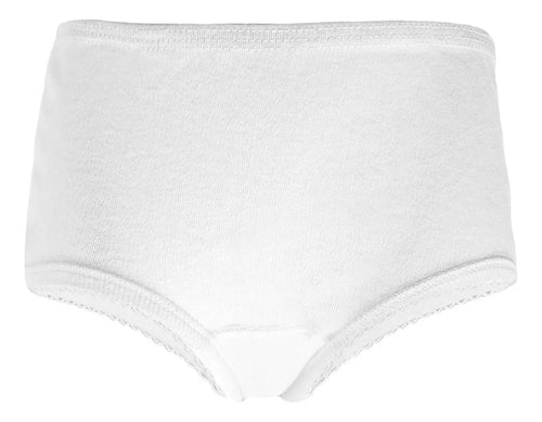 Calzón Pantaleta Niña Blanco Algodón Suave Alta Calidad 3pzs