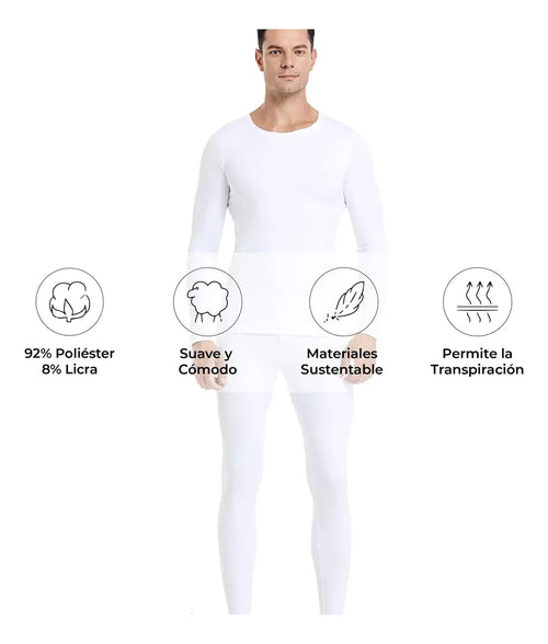 Conjunto De Ropa Interior Térmica Hombre Caliente Cómoda 2 Conjuntos