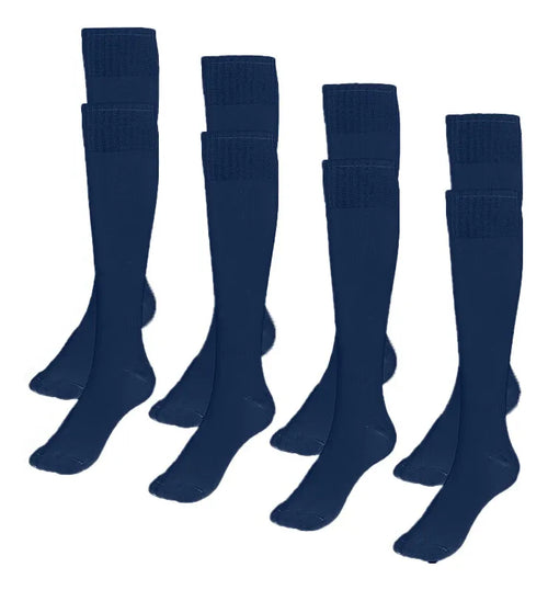 Calceta Futbol Soccer Larga Colores Medias De Deporte 4pares