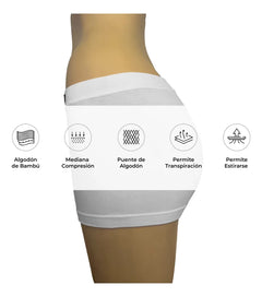 3 Pzs Ropa Interior Mujer Boxer Fibra De Bambú Moldea Figura