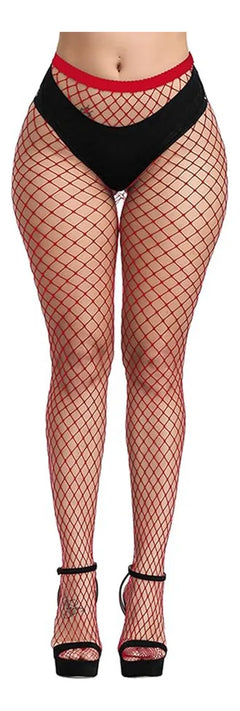Media Malla De Red Encaje Sexy Mujer Nailon Alta Calidad 3 Piezas