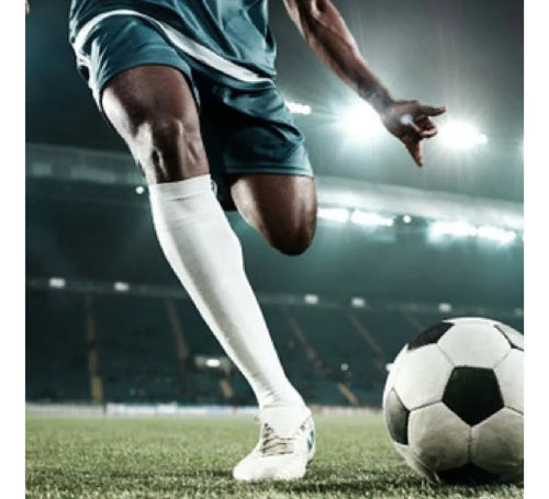 Calceta Futbol Soccer Larga Colores Medias De Deporte 4pares