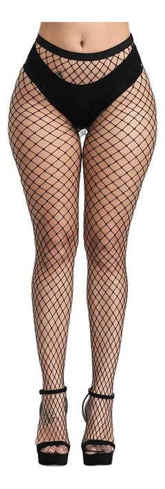 Media Malla De Red Encaje Sexy Mujer Nailon Alta Calidad 3 Piezas