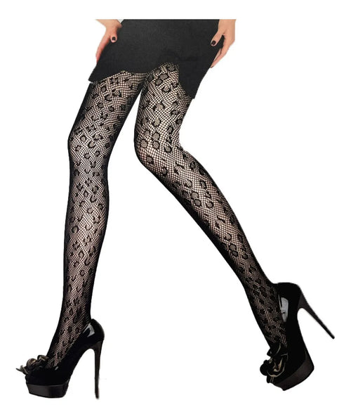 Media Malla Sexy De Red Mujer Varios Diseños Transparente 3 Piezas