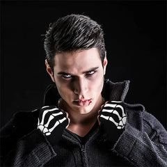 3 Pares Guantes De Esqueleto Hombre Halloween Disfraz