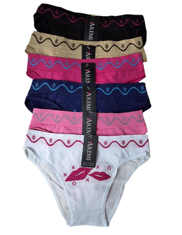 Ropa Interior Bikini Mujer - 12 piezas - Colores Surtidos Unitalla by Don Calcetín