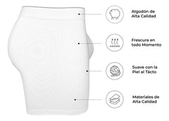 Boxer Brief Stretch Hombre Algodón Suave - Confort Premium