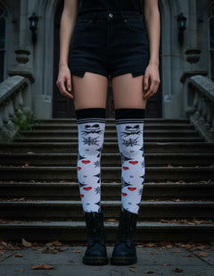 Calceta Larga Medieta Jack Araña Corazón