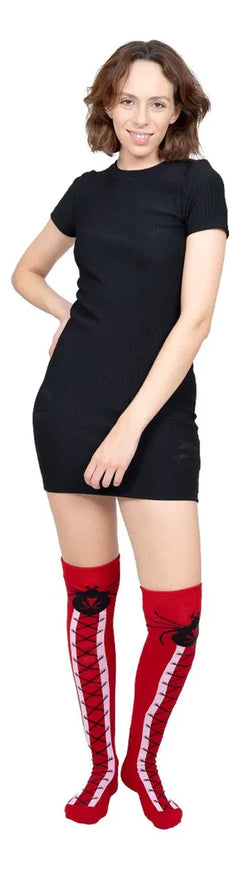 Calceta Larga Medieta Araña Rojo