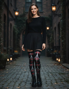 Calceta Larga Medieta Arañas Rojas