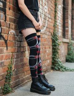 Calceta Larga Medieta Arañas Rojas