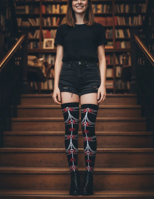 Calceta Larga Medieta Arañas Rojas