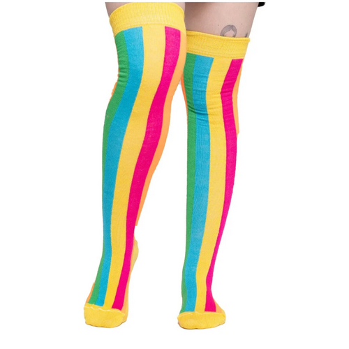 Calceta Larga Medieta Arcoiris Mujer