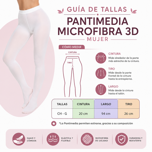 Pantimedia Microfibra 3D Mujer by Don Calcetín